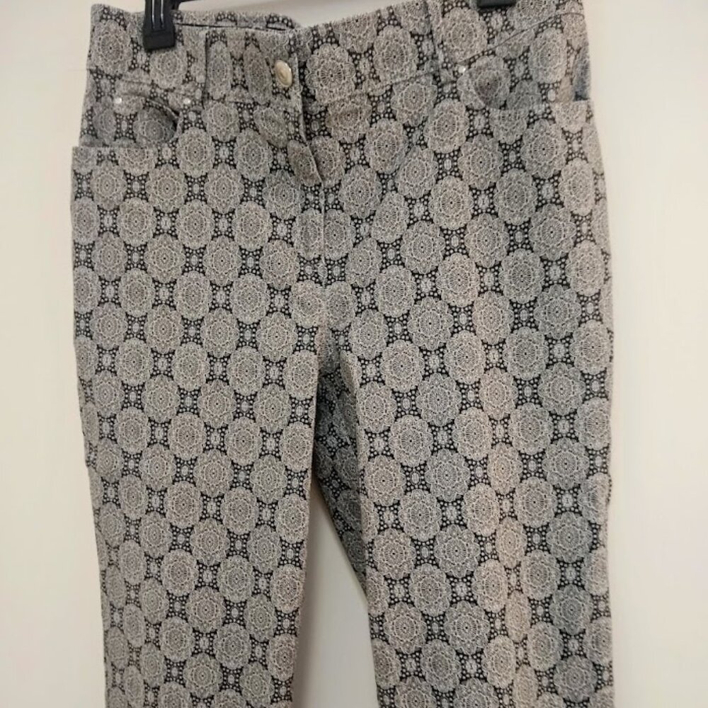 Verve blues  size 16   black/white print design pants